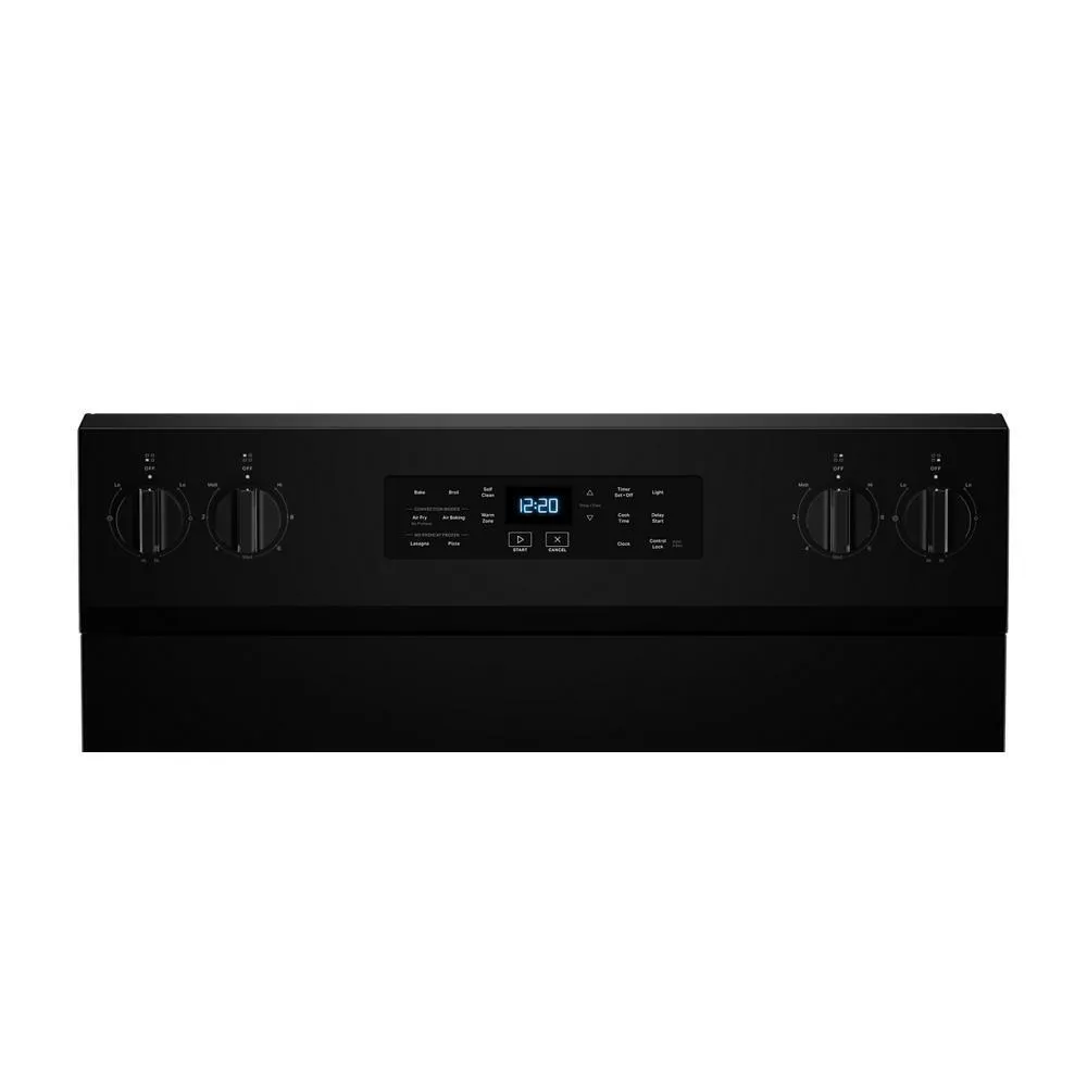 Whirlpool WFES5030RB 30-Inch Energy Star Electric Range With Air Cooking Technology, No Preheat Air Fry And Air Baking And Self Clean