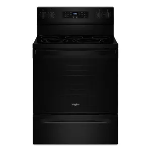 Whirlpool WFES5030RB 30-Inch Energy Star Electric Range With Air Cooking Technology, No Preheat Air Fry And Air Baking And Self Clean