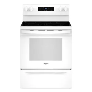 Whirlpool WFES5030RW 30-Inch Energy Star Electric Range With Air Cooking Technology, No Preheat Air Fry And Air Baking And Self Clean
