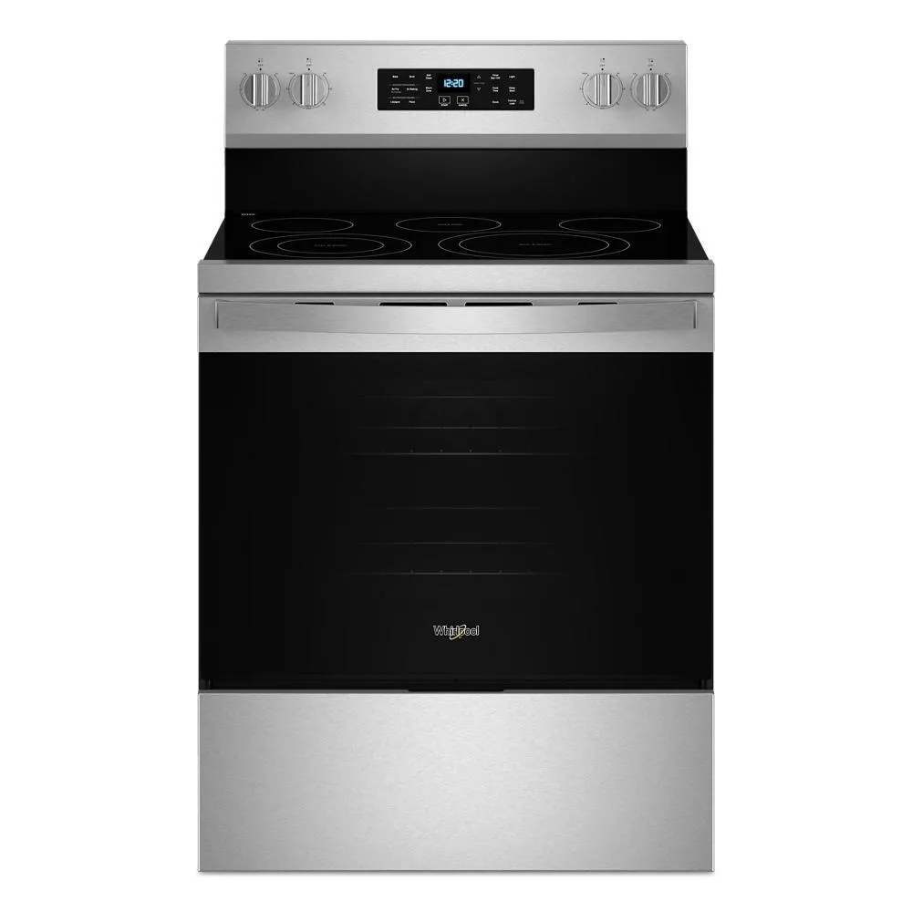 Whirlpool WFES5030RZ 30-Inch Energy Star Electric Range With Air Cooking Technology, No Preheat Air Fry And Air Baking And Self Clean