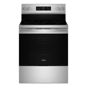Whirlpool WFES5030RZ 30-Inch Energy Star Electric Range With Air Cooking Technology, No Preheat Air Fry And Air Baking And Self Clean