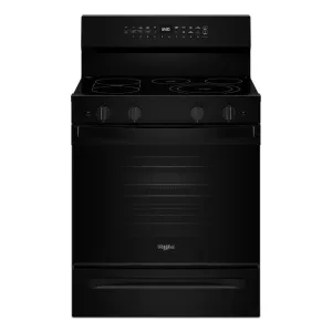 Whirlpool WFES7530RB 30-Inch Smart Electric Smart Range With Air Cooking Technology, No Preheat Air Fry, High Speed Preheat Oven, Wipeclean&#8482; Coating, And Steam/Self Clean