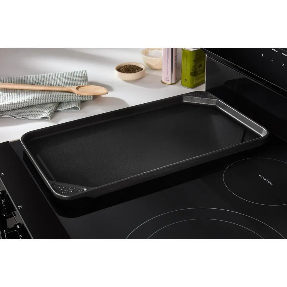 Whirlpool WFES7530RB 30-Inch Smart Electric Smart Range With Air Cooking Technology, No Preheat Air Fry, High Speed Preheat Oven, Wipeclean&#8482; Coating, And Steam/Self Clean
