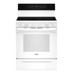 Whirlpool WFES7530RW 30-Inch Smart Electric Smart Range With Air Cooking Technology, No Preheat Air Fry, High Speed Preheat Oven, Wipeclean&#8482; Coating, And Steam/Self Clean