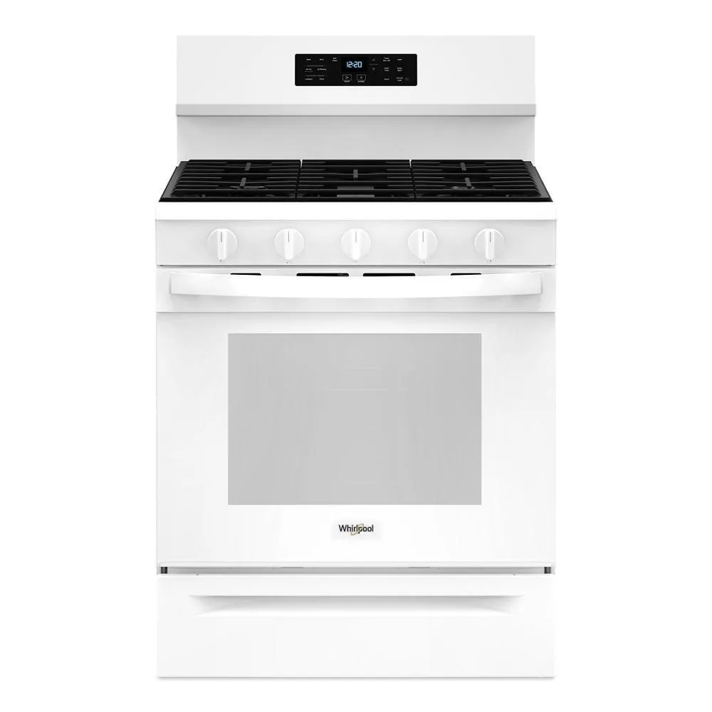 Whirlpool WFGS5030RW 30-Inch Gas Range With Air Cooking Technology, No Preheat Air Fry And Air Baking And Self Clean