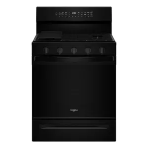 Whirlpool WFGS7530RB 30-Inch Smart Gas Range With Air Cooking Technology, No Preheat Air Fry, Steam/Self Clean And High Speed Preheat